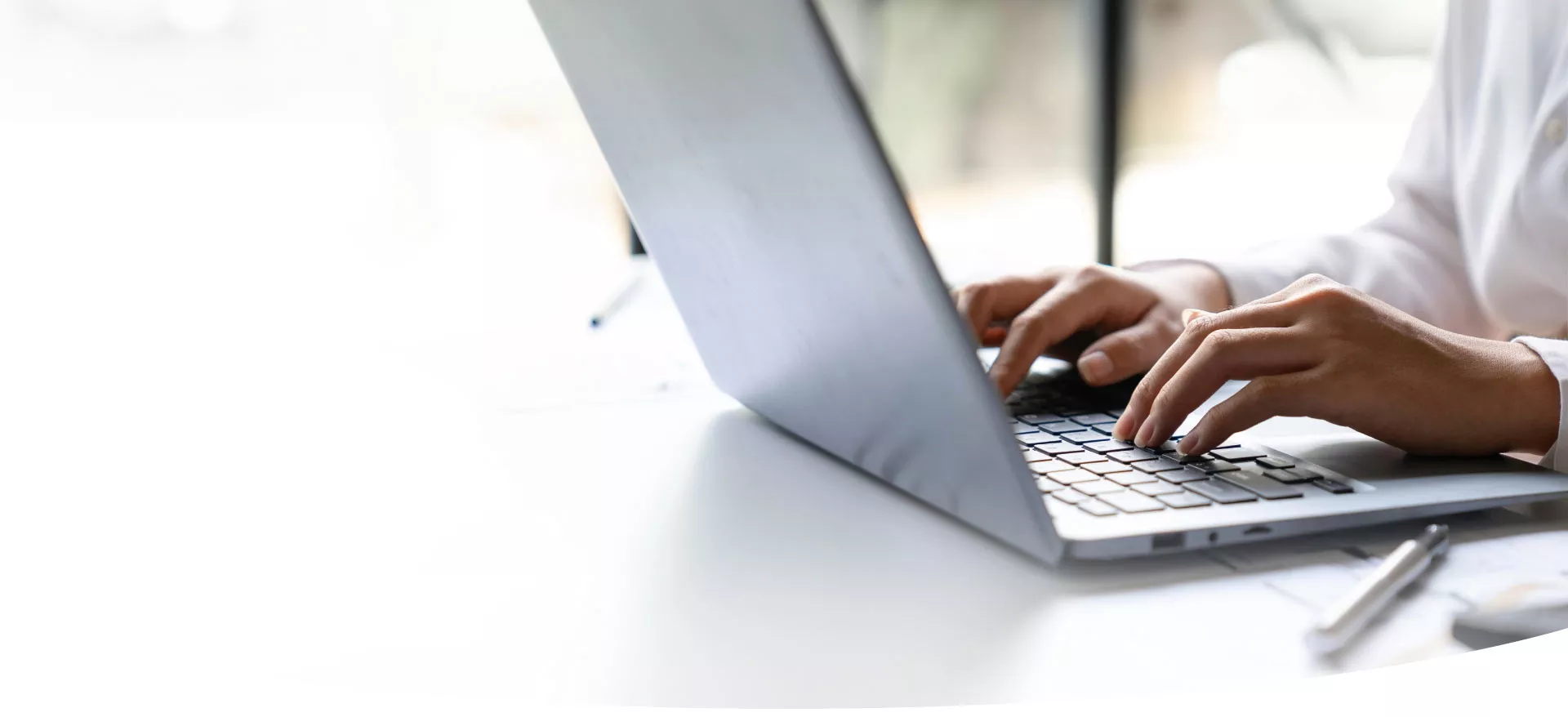 patient using a laptop